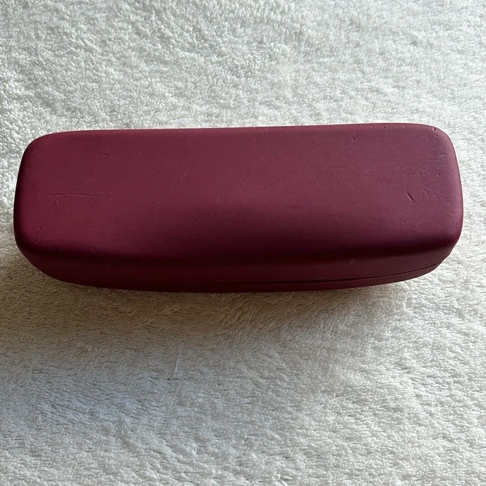 Ray Ban Eye‎ Sun Glasses Hard Case Maroon/Red